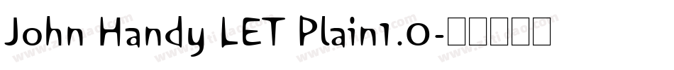 John Handy LET Plain1.0字体转换